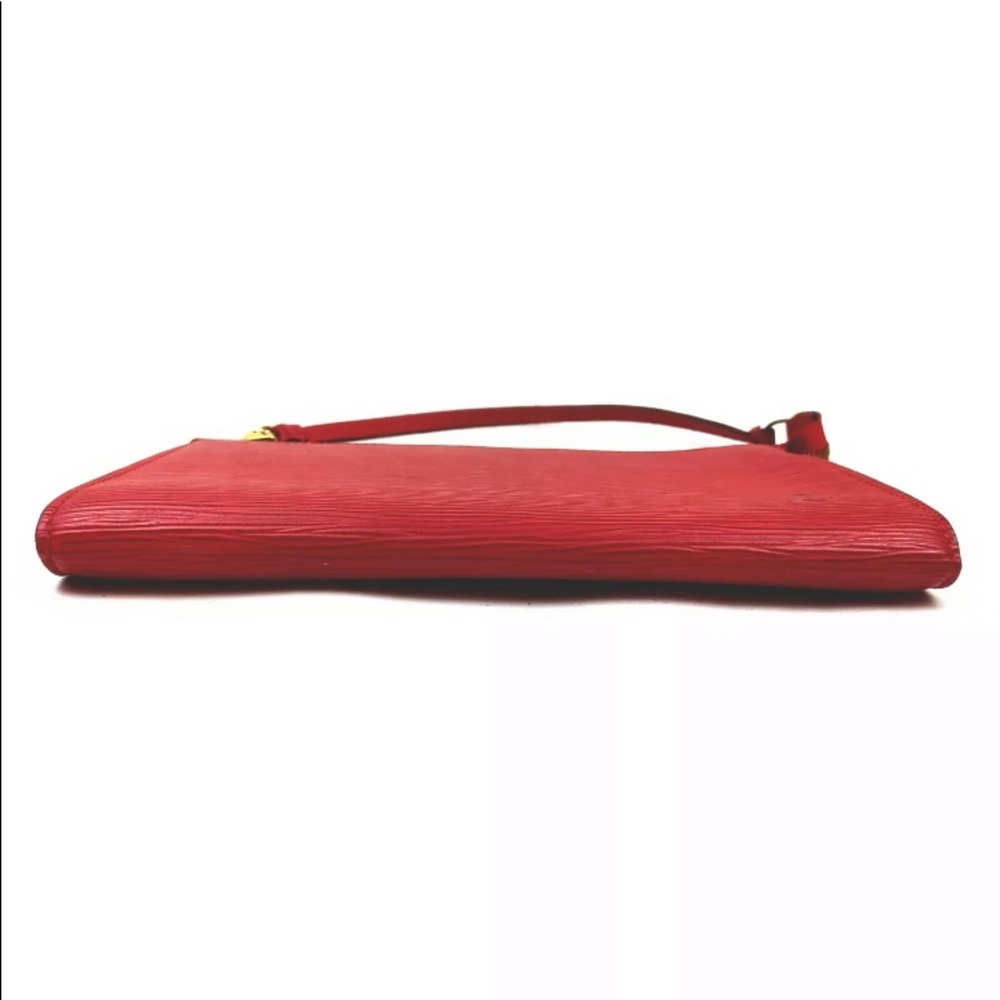 ❤️Louis Vuitton Red Epi Pouch Pochette - Picture 4 of 7